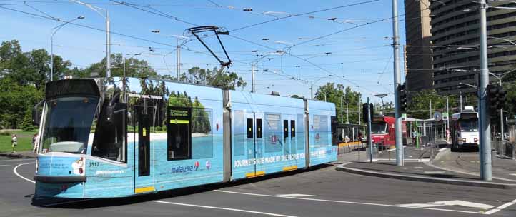 Yarra Trams Combino 3517 Malaysian Airlines